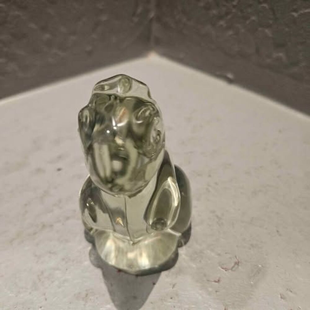 Clear Glass Rabbit Figurine Paperweight - Picture 3 of 7